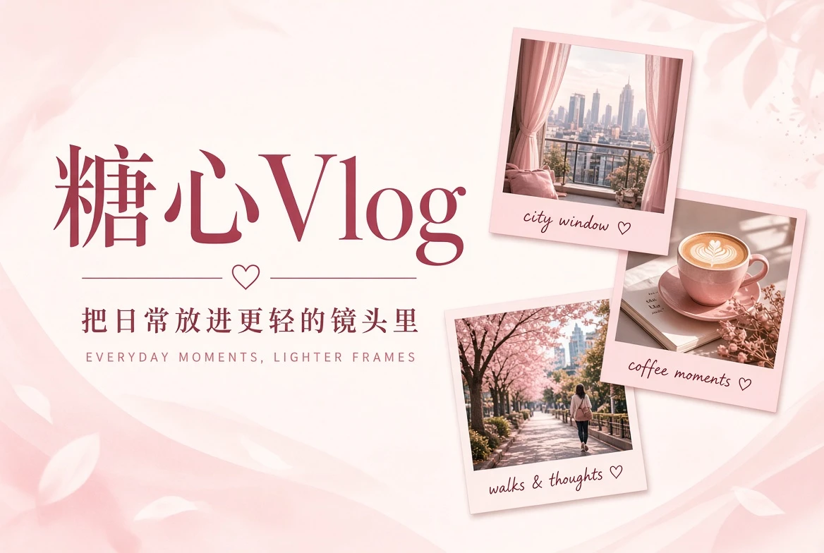 糖心Vlog生活影像主题封面