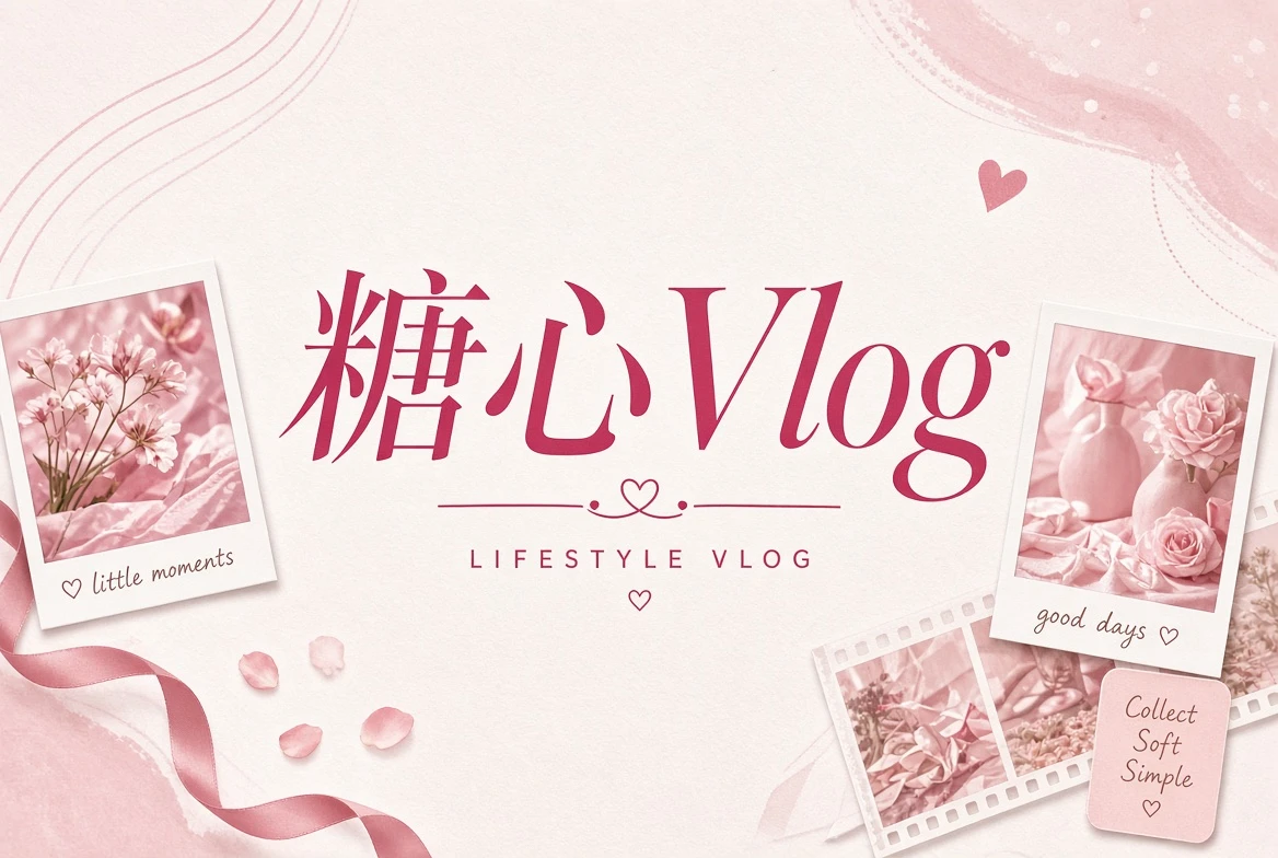 关于糖心Vlog主题插画